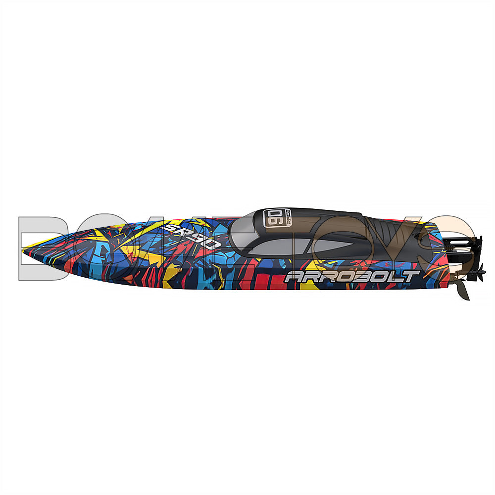 Volantexrc 798-5 SR90 RC Boat 70km/h 2.4G Brushless Water Cooling Ship Capsize Reset Fast High Speed Waterproof Speedboat Toys