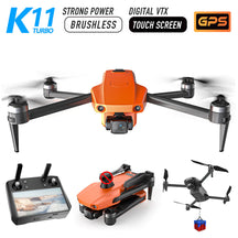 K11 Turbo 8K RC Drone 3-Axis Gimbal GPS 5G WiFi Brushless 6KM FPV RC Quadcopter Upgraded Remote Control with Touch Screen