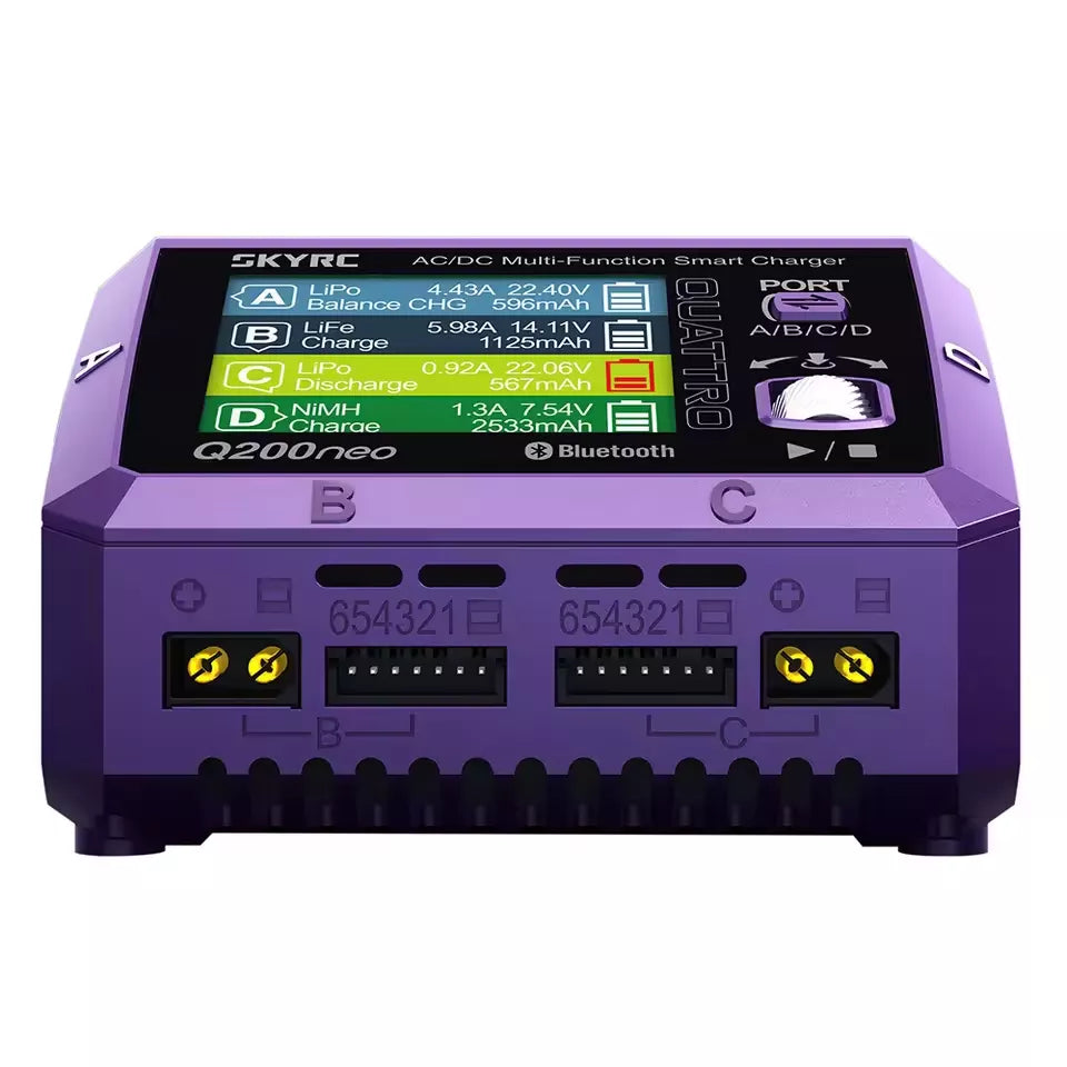 SKYRC Q200neo Lipo Battery Balance Charger Discharger AC200W DC400W 10A for 1-6S LiPo Li-ion Life LiHV 2-15s NiCd NiMH PB