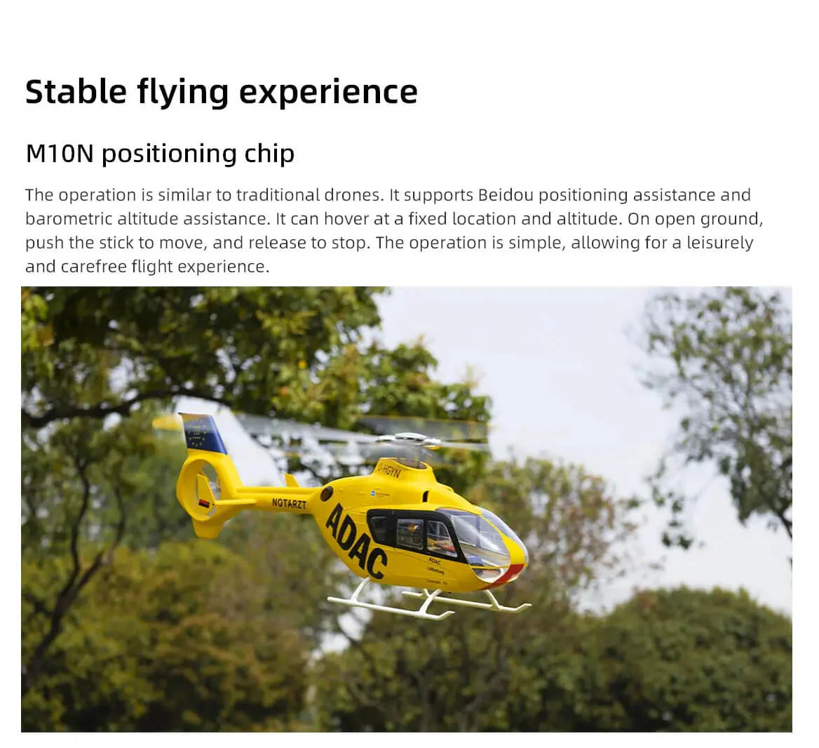FLYWING EC135 470L RC Helicopter 6CH GPS Upgraded ACE flight control System 4 Blade Rotor RTF Helicopter