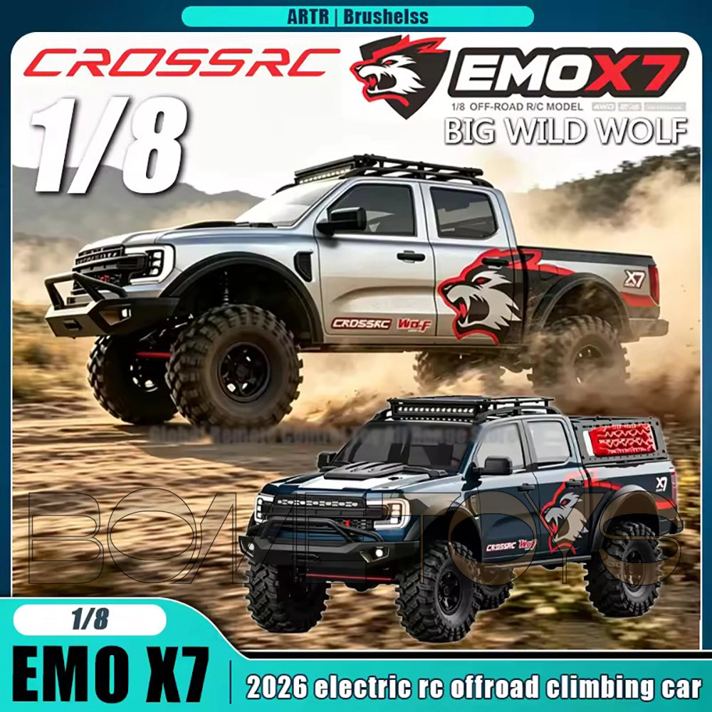 CROSSRC EMO X7 Big Bad Wolf XL4 Big Bad Bear 1/8 RC Rock Crawler Trail Truck