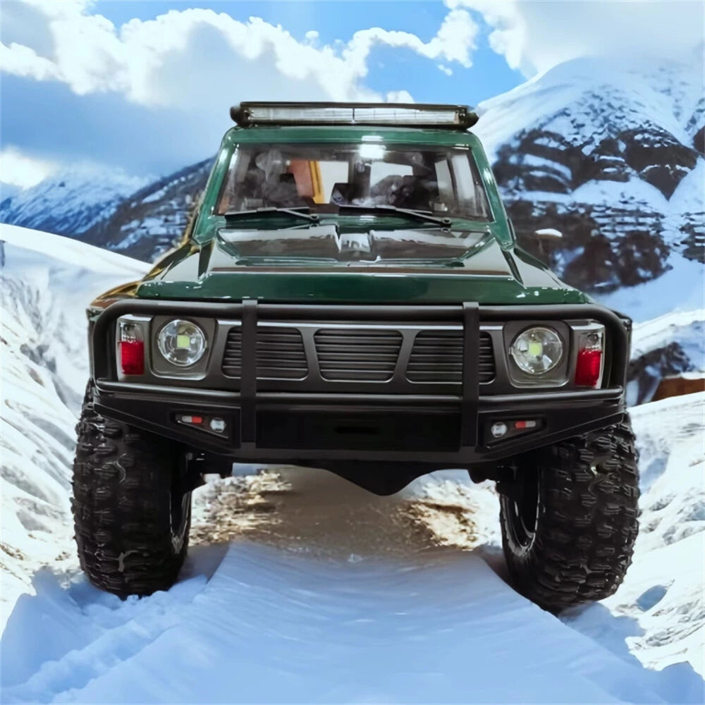 YIKONG YK4107 PRO 1/10 4WD RC Car Rock Crawler Two Speed Differential Lock LCG Chassis Tank Turn LED Lights Off-Road Climbing Truck