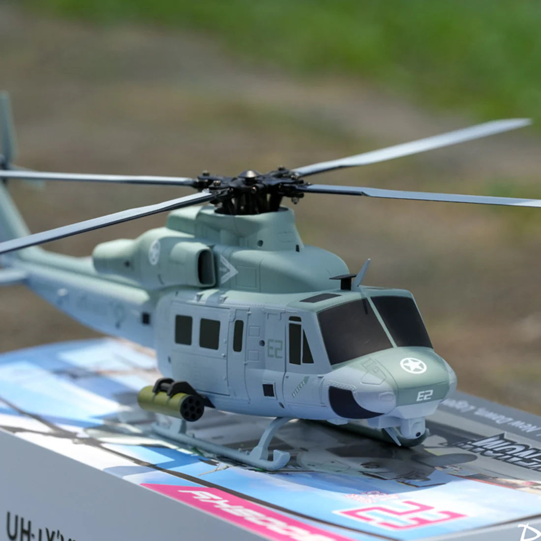 GOOSKY E2 UH-1Y Venom 1:35 Scale 6CH Dual Brushless Direct Drive Motor RC Helicopter BNF / RTF with GTS Flight Control System