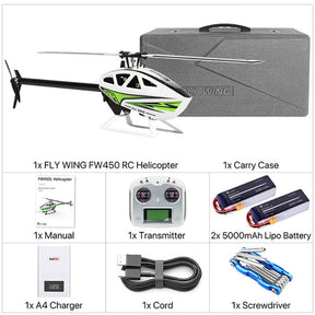 FLYWING FW450L V3 3D Auto Acrobatics GPS Altitude Hold RC Helicopter RTF Upgraded ACE flight control System