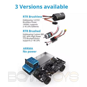 CROSSRC EMO X6 Big Hippo XL3 Big Wild Elephant 1/8 RC Car 4x4/6x6 Climbing Crawler Truck Off-Road Truck