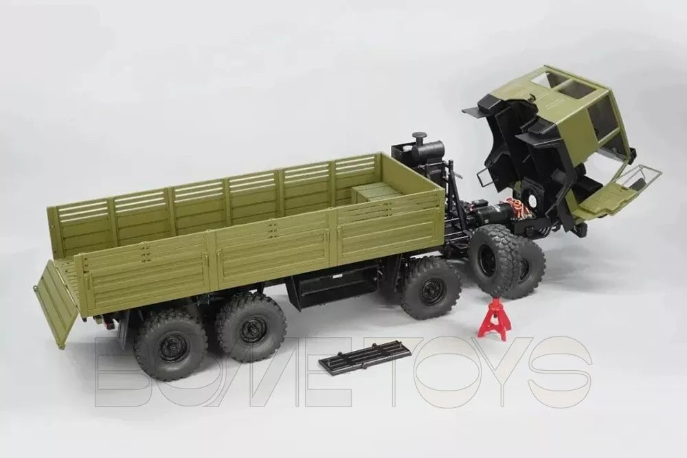CROSSRC SC8 Metal Version 1/12 RC Military Truck 8X8 RC Car Dual Front Axle Steering Simulation Off-Road Vehicle KIT/RTR