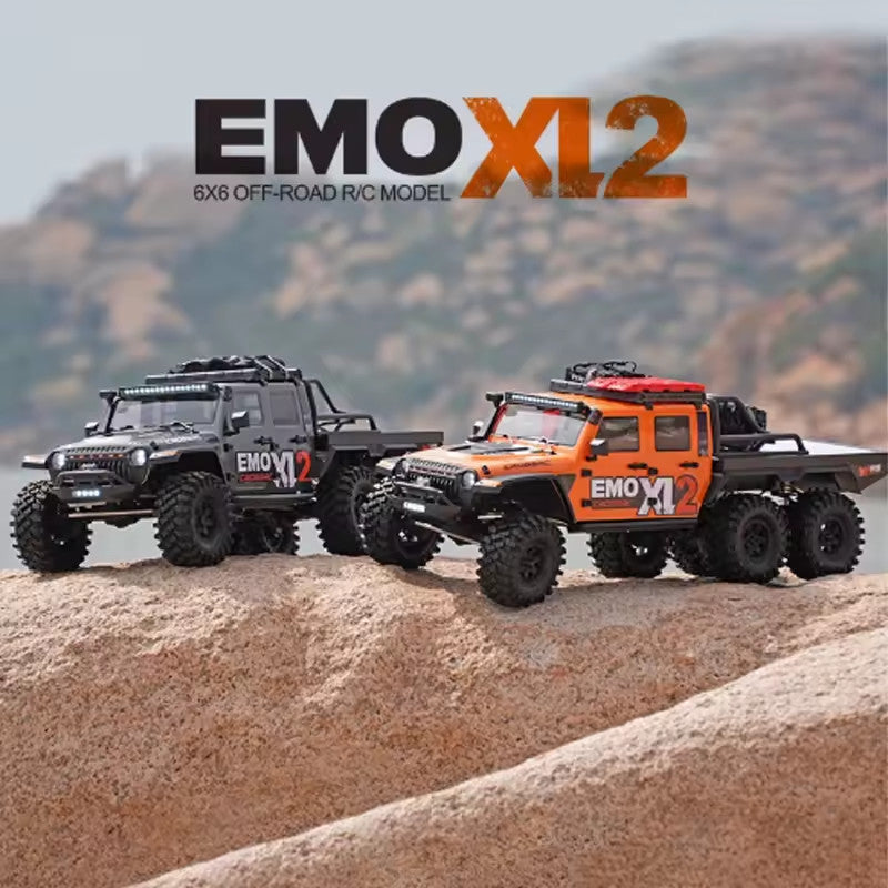 CROSSRC EMO XL2 Big Mustang 6x6 6WD RC Crawler Car 1/8 Differential Lock Off Road Climbing Vehicles
