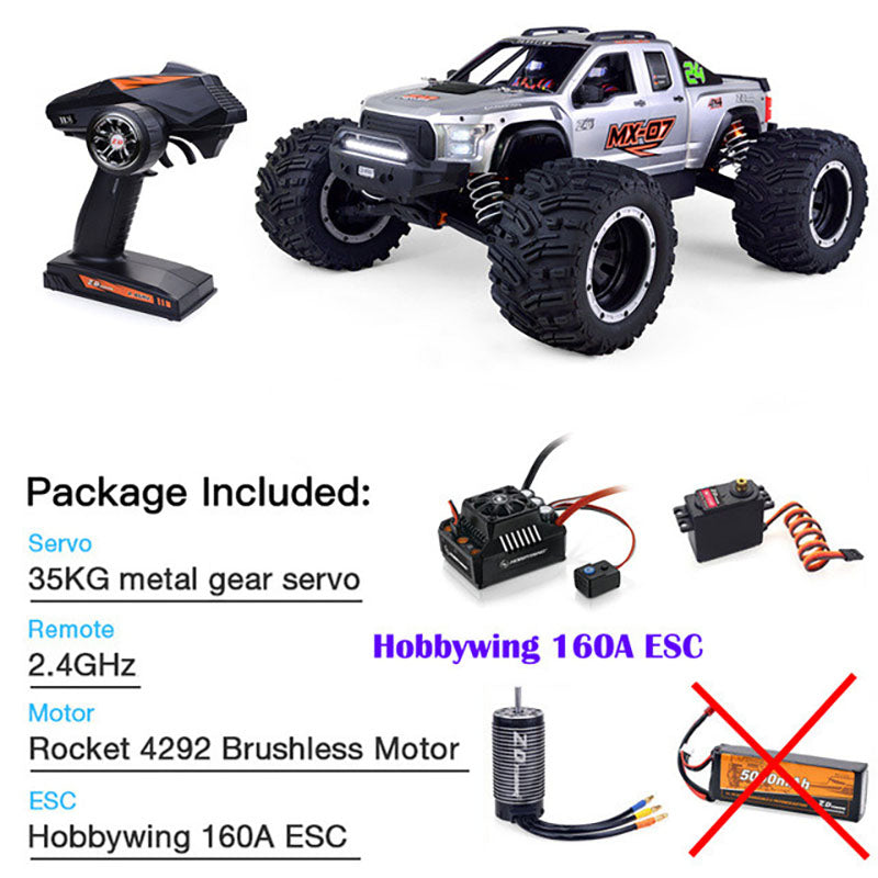 ZD Racing MX 07 1/7 4WD 8S Brushless Monster Truck 80km/h | bometoys