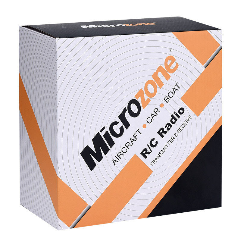 MicroZone MC7 Mini 2.4G Controller Transmitter with MC8RE V2 Receiver Radio System for RC Aircraft Drones Multirotor Helicopters