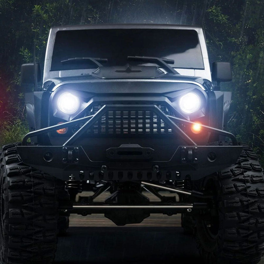 MNRC MN222 4WD RC Car 1/10 Rock Crawler Off-Road Climbing Truck Full Proportional RC Toys LED Light