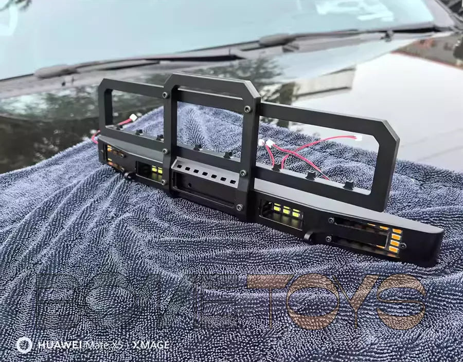 CROSSRC EMO XX/XXL 1/6 RC Car Metal Front Bumper LED Light Modification