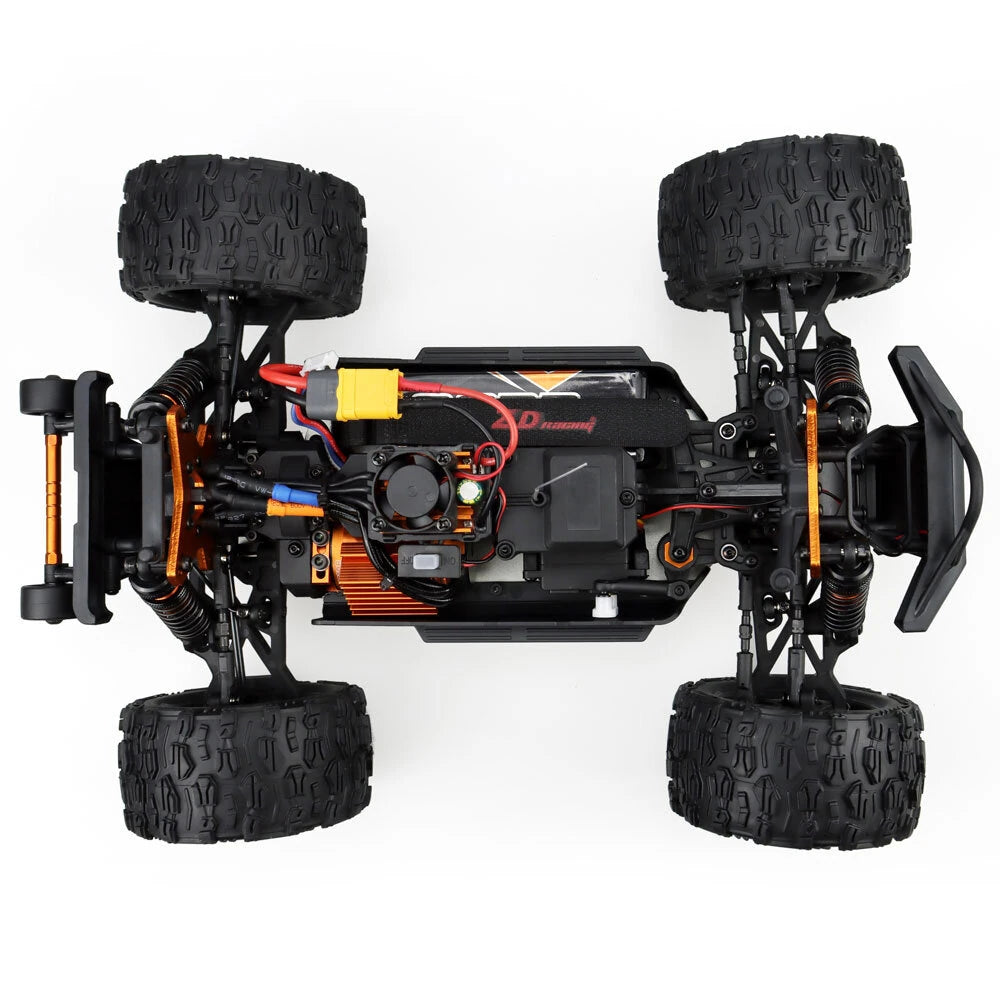 ZD Racing MT16 RTR 4WD RC Car 1/16 2.4G 80km/h Brushless 3S Desert Monster Off-Road Truck Alloy Chassis LED Light Full Proportional Oil Filled Shocks