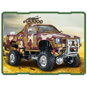 HG P417 1/10 2.4G 4WD Middle East Pickup Truck Crawler Climbing Off-Road Car with LED Light RTR RC Toy