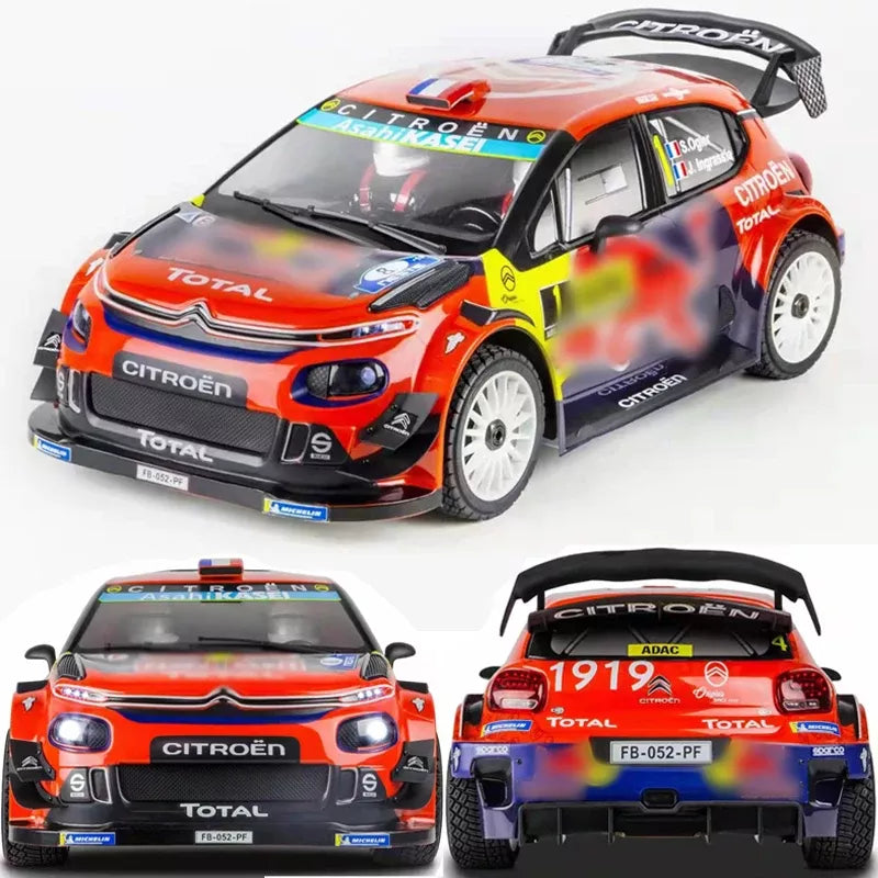 TRACTION HOBBY KM WRC C3 1/7 RC Car 4WD Drift Rally Racing Brushless 2.4GHz Off-road Model RTR