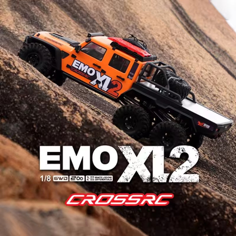 CROSSRC EMO XL2 Big Mustang 6x6 6WD RC Crawler Car 1/8 Differential Lock Off Road Climbing Vehicles