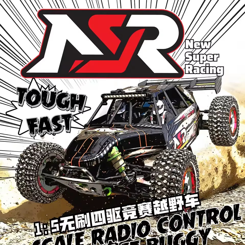 NSR 5XL-E 8S RC Car Brushless 4WD RTR 1/5 Off-Road Desert Truck Buggy Racing
