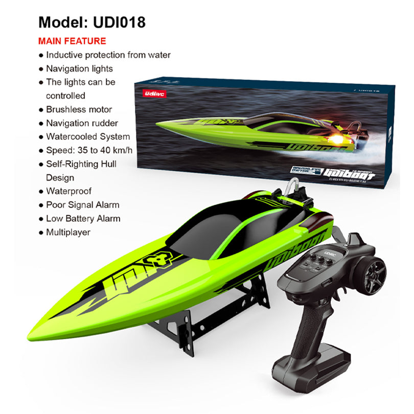 UDIRC UDI 018 918 Brushless High-Speed SpeedBoat 58CM Full Scale Control Water-Cooled System Large RC Boat