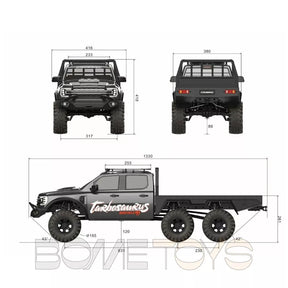 CROSSRC EMO XX2/XXL2 Tyrannosaurus 1/5 RC Car 4x4/6x6 Climbing Crawler Truck Off-Road Vehicle