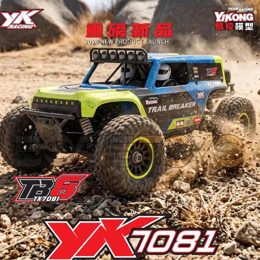 YIKONG YK708 TB8 1/8 4X4 RC Car Brushless 4WD High-Speed Off-Road Desert Buggy Truck