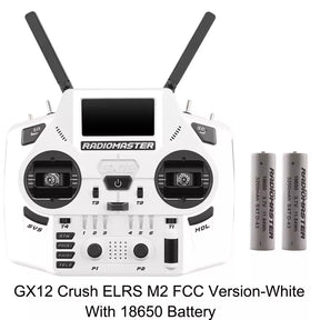 Radiomaster GX12 Crush 1000HZ 3D Digital CNC Hall Gimbal Dual Band Antenna Gemini XROSSBAND EXpressLRS Radio Controller