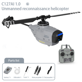 RC ERA C127AI Update RC Helicopter 2.4G 6-Axis Gyro Brushless Motor Optical Flow Localization RC Helicopter Toys