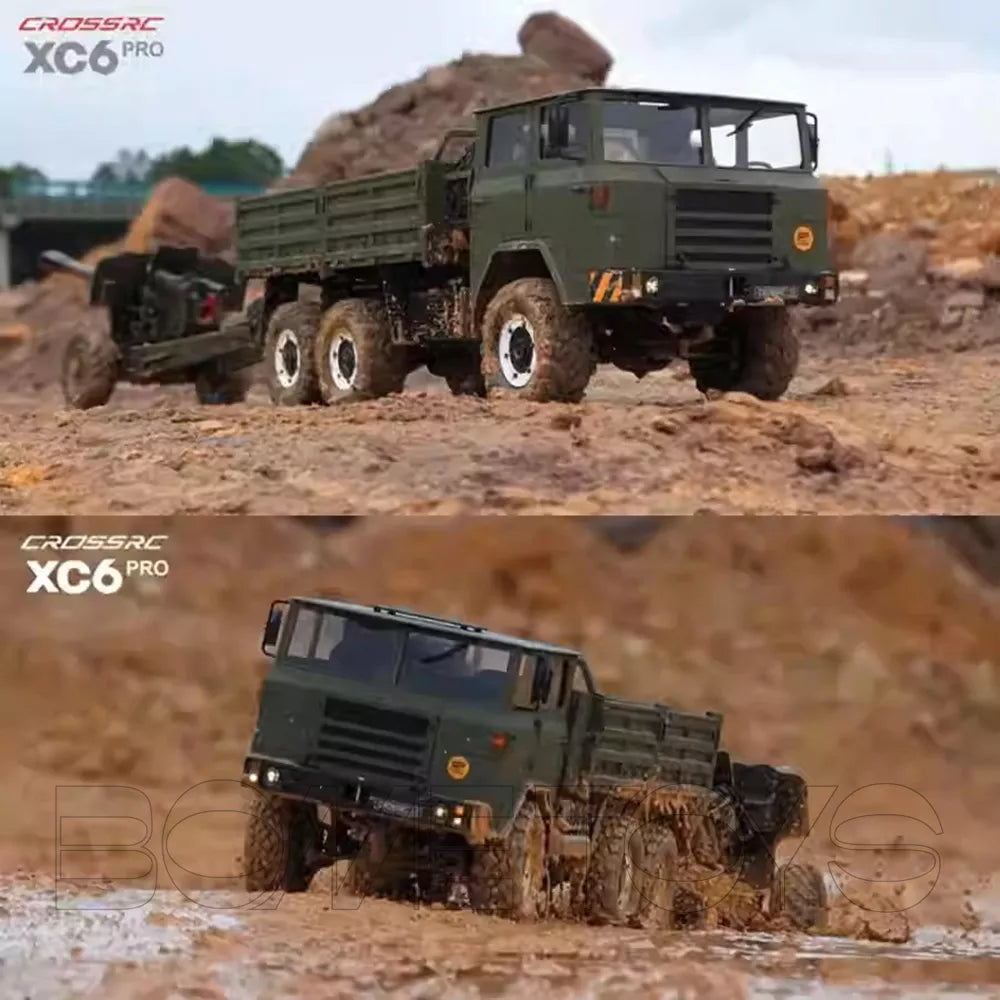 CROSSRC XC6 Pro Military Truck 1/12 RC Car 6WD Dual Speed Off-Road Vehicle RTR