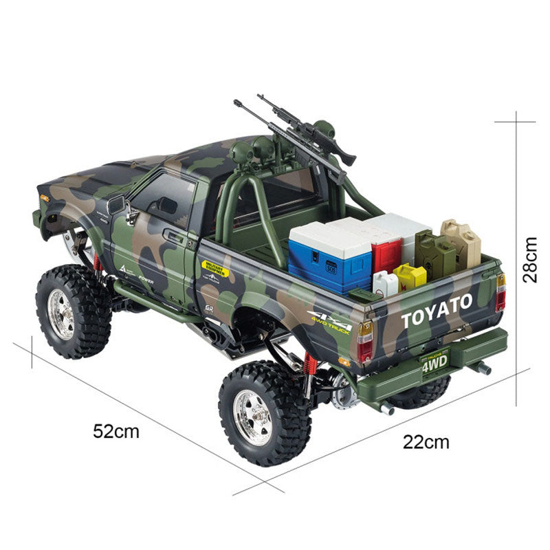 HG P417 1/10 2.4G 4WD Middle East Pickup Truck Crawler Climbing Off-Road Car with LED Light RTR RC Toy