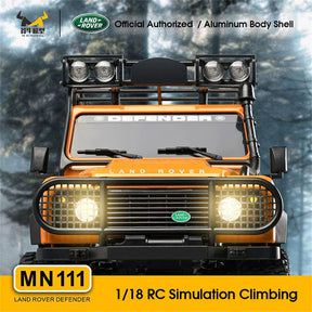 MNRC MN111 4WD RC Car RTR 1/18 LED Light Climbing Rock Crawler Off-Road Truck Portal Axle Alloy Shell Classic Vehicles