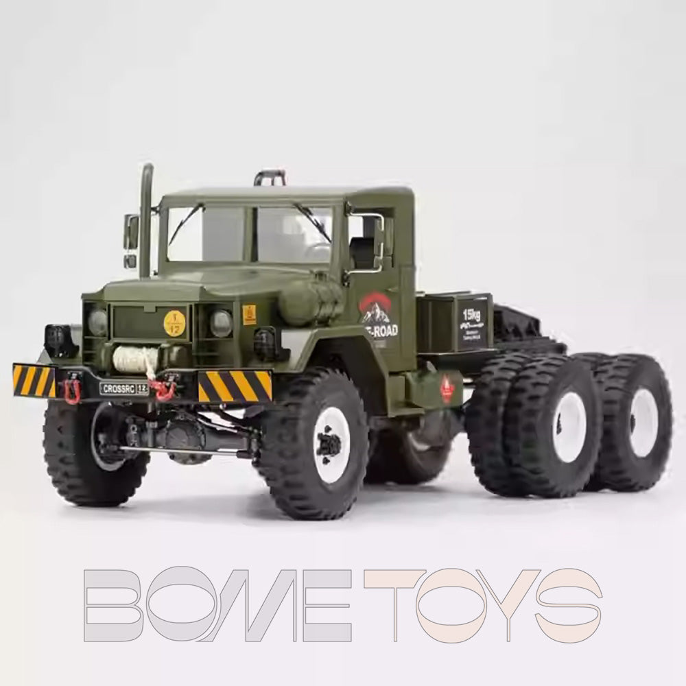 CROSSRC HC10 Military Truck 1/12 RC Car 6WD Transport Off-Road Tractor 10 Tires Dual Speed Vehicle KIT/RTR