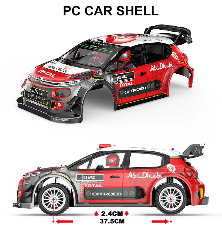 MJX HYPER GO 7303 WRC C3 4WD RC Car 1/7 2.4G 3CH Brushless High Speed Drift Rally Vehicle Genuine Authorization