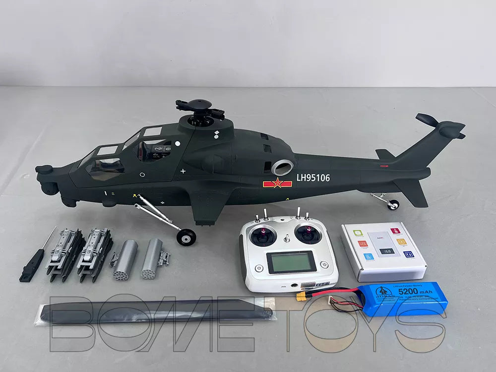 ROBAN 470 CAIC Z-10 4-Blade RC Helicopter GPS X2 Flight Control LED Lighting System PNP/RTF Version Helicopter