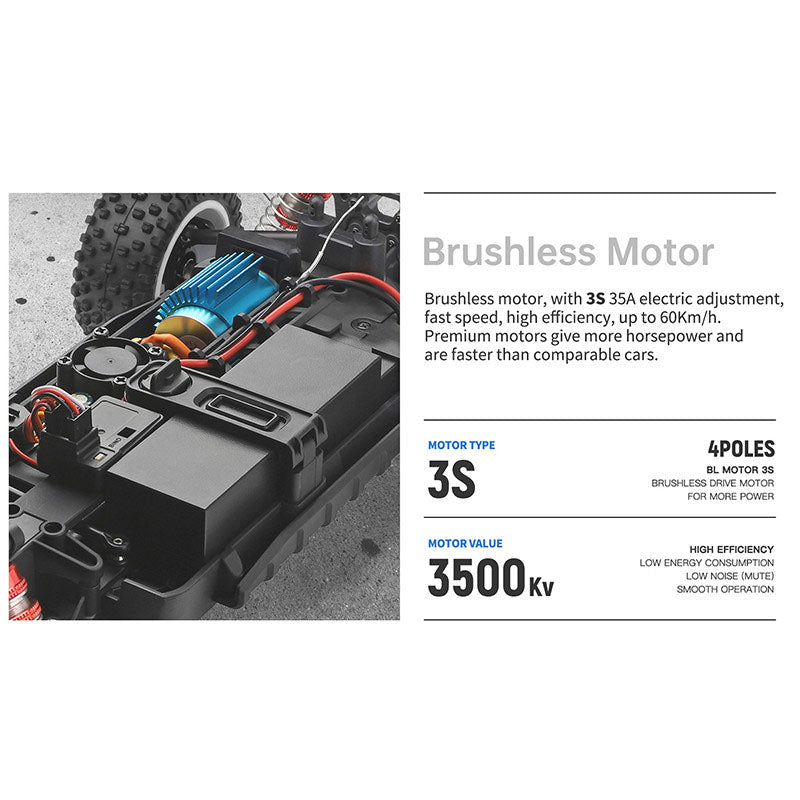 WLtoys 124008 Brushless RC Car 1:12 4WD Off-Road Drift Car | bometoys