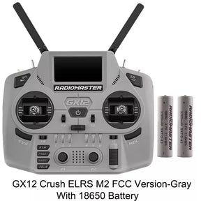 Radiomaster GX12 Crush 1000HZ 3D Digital CNC Hall Gimbal Dual Band Antenna Gemini XROSSBAND EXpressLRS Radio Controller