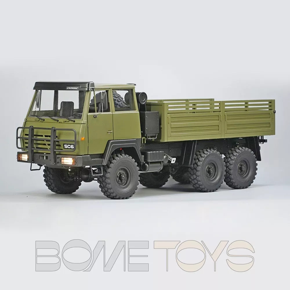 CROSSRC SC6 Metal Chassis 1/12 RC Military Truck 6X6 Transport Off-Road Vehicle KIT/RTR