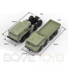 CROSSRC DC8 8x8 1/12 RC Car Scale Military Transport Climbing Car Off-road Model 8WD Toy KIT/RTR