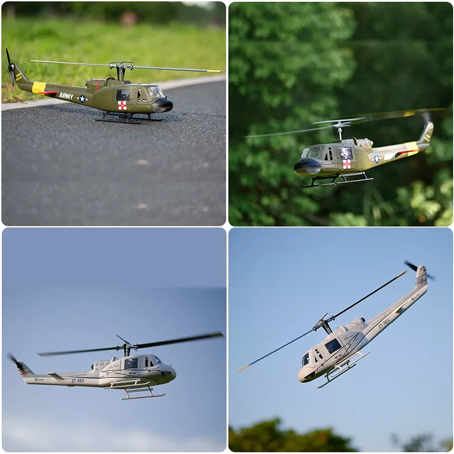 FLYWING UH Huey Helicopter V4 Upgrade Version 450L Class 6CH Brushless GPS Stabilized Altitude Hold RC Helicopter H1 Flight Controller