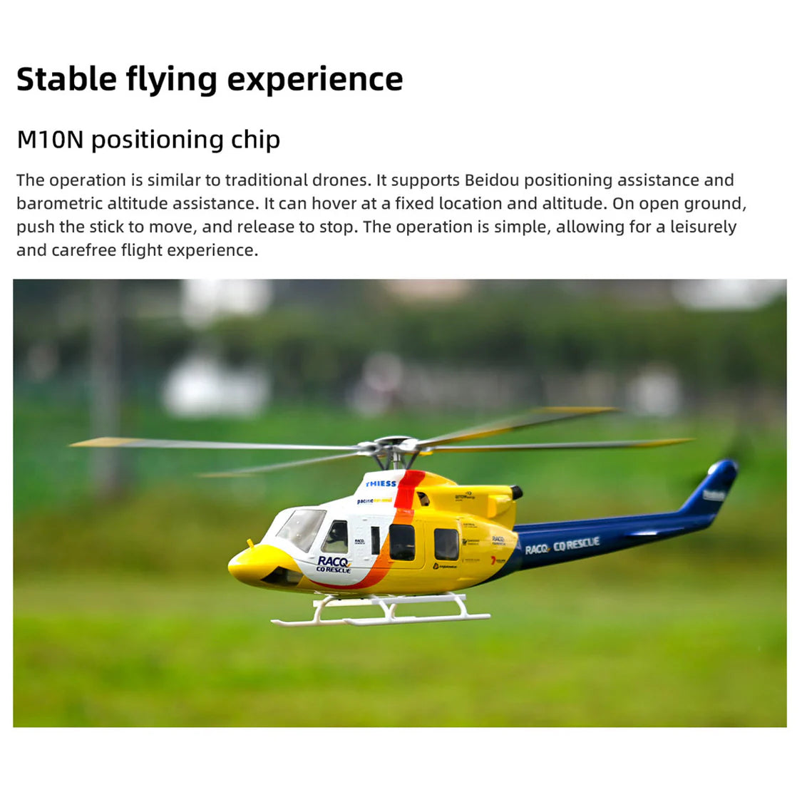 FLYWING Bell 412 470L V4 Military Rescue RC Helicopter Upgraded ACE flight control System RTF Helicopter