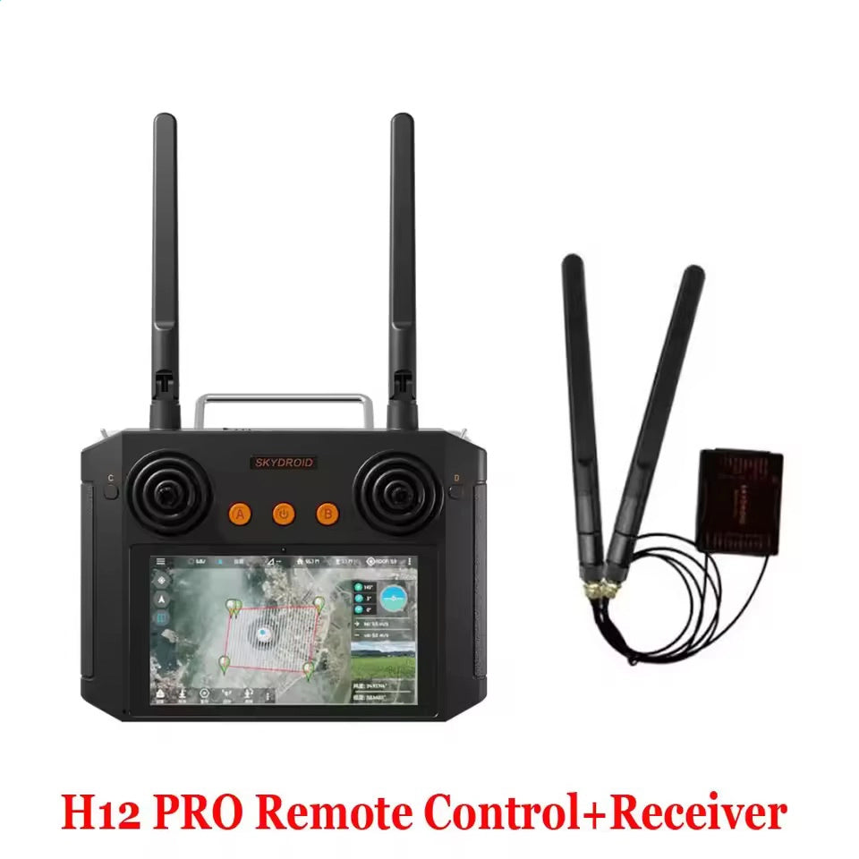 Skydroid H12 Pro Smart Drone Controller | 10KM HD Video Transmission, 3-Axis Camera & FPV UAV Control System