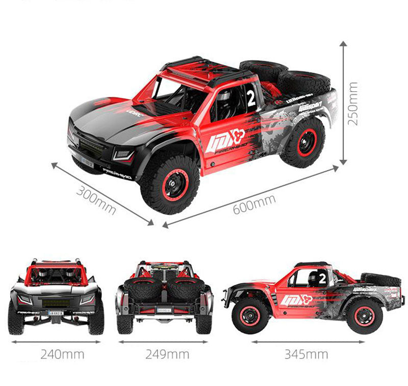 UDIRC 1002 1002SE RC Car 1/10 2.4G 4WD 60km/h Brushless Short Course Truck LED Light Gyro All Terrain Desert Off Road Truck
