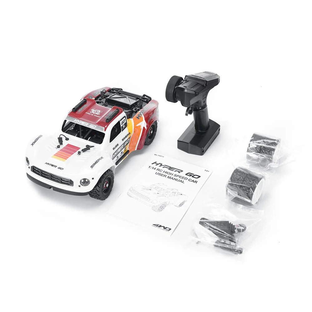 MJX HYPER GO 14211 RC Car 1/14 Brushless RC Truck Models 70km/H Alloy Vechile