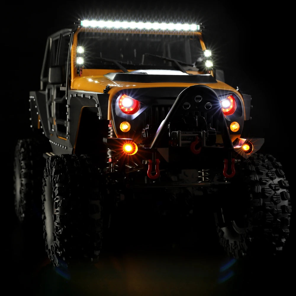 Wltoys 104026 4WD RC Car RTR 1/10 2.4G Rock Crawler Off-Road Climbing Truck Full Proportional LED Light Vehicles Models Toys