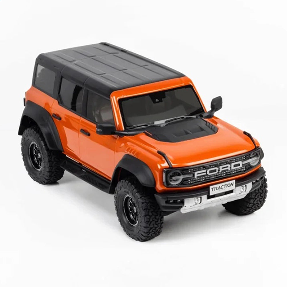 TRACTION HOBBY KM Ford Bronco Raptor 1/8 Brushless RC Crawler RTR with 4WD and Remote Locking Diffs