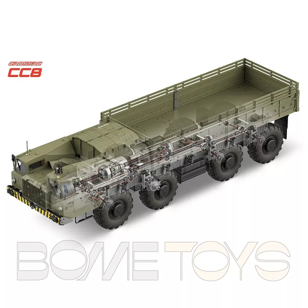 CROSSRC CC8 8x8 1/12 Scale RC Car Military Metal Transport Climbing Car Off-road Model 8WD Toy KIT/RTR