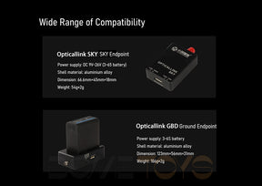 FPV Drone Fiber Optic Image Transmission System 5–60km OpticalLink SKY/GBD Ground Receiver Airborne Fiber Optic Relay Extender Module