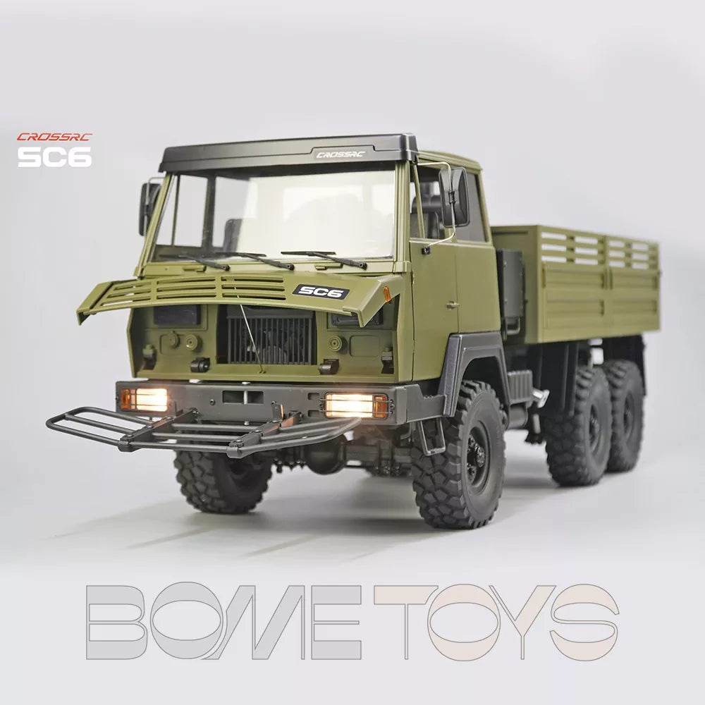 CROSSRC SC6 Metal Chassis 1/12 RC Military Truck 6X6 Transport Off-Road Vehicle KIT/RTR