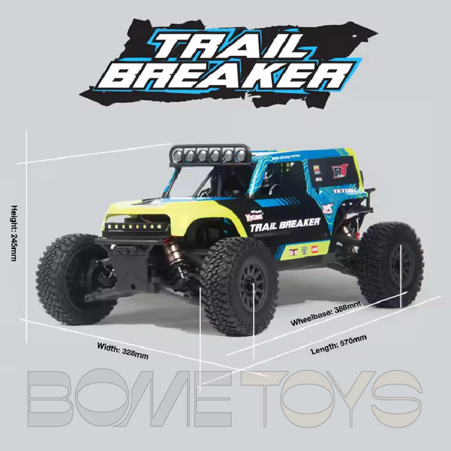 YIKONG YK708 TB8 1/8 4X4 RC Car Brushless 4WD High-Speed Off-Road Desert Buggy Truck