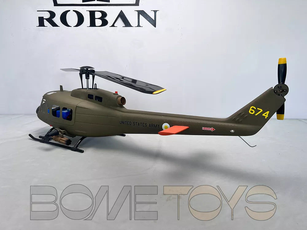 ROBAN 470 UH-1D RC Helicopter GPS X2 Flight Control System LED Lighting System PNP/RTF Version Helicopter