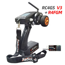 Radiolink RC4GS V3 5 Channels RC Radio Transmitter and R6FG Receiver Gyro Integrated Remote Control for RC Car Boat