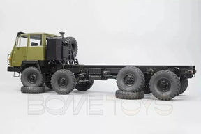 CROSSRC SC8 Metal Version 1/12 RC Military Truck 8X8 RC Car Dual Front Axle Steering Simulation Off-Road Vehicle KIT/RTR