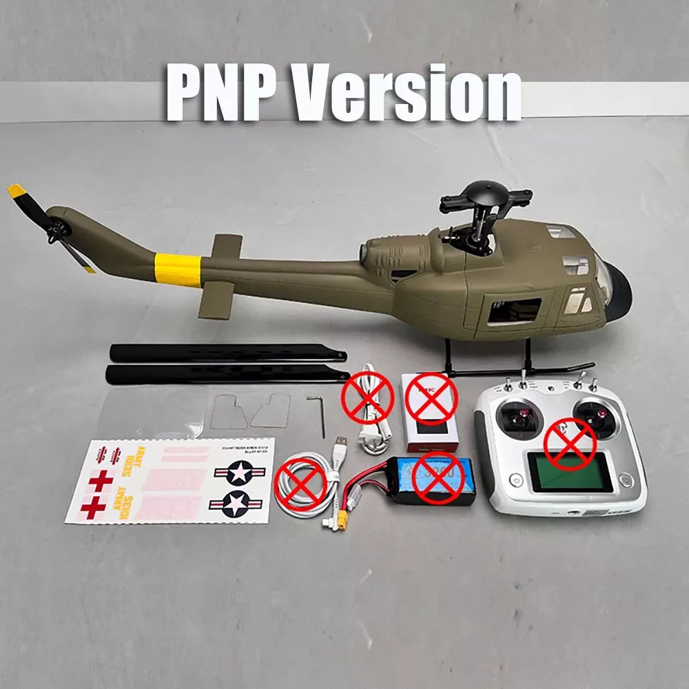 ROBAN UH-1D Huey 450 RC Helicopter 2.4G 11CH GPS Stabilized Flybarless PNP/RTF With X1 Flight Controller